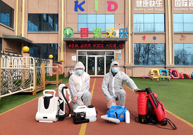 山東海拓集團免費為濟寧高新區艾樂(lè )幼兒園進(jìn)行全方位消毒工作